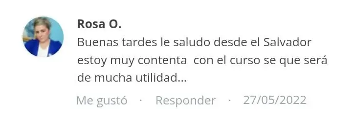 Declaración de agradecimiento de Rosa O. por la utilidad y poder de la Terapia con Imanes